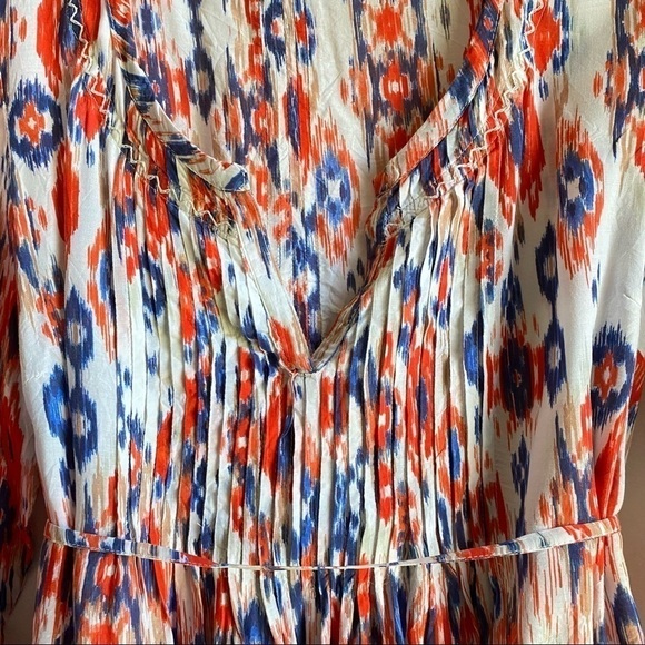 BEACH Lunch Lounge For A Pea In The Pod Tribal Print Maternity Top Size Large - Picture 3 of 10